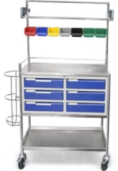 Crash Cart (SS)(304) — Model AV-CSS304