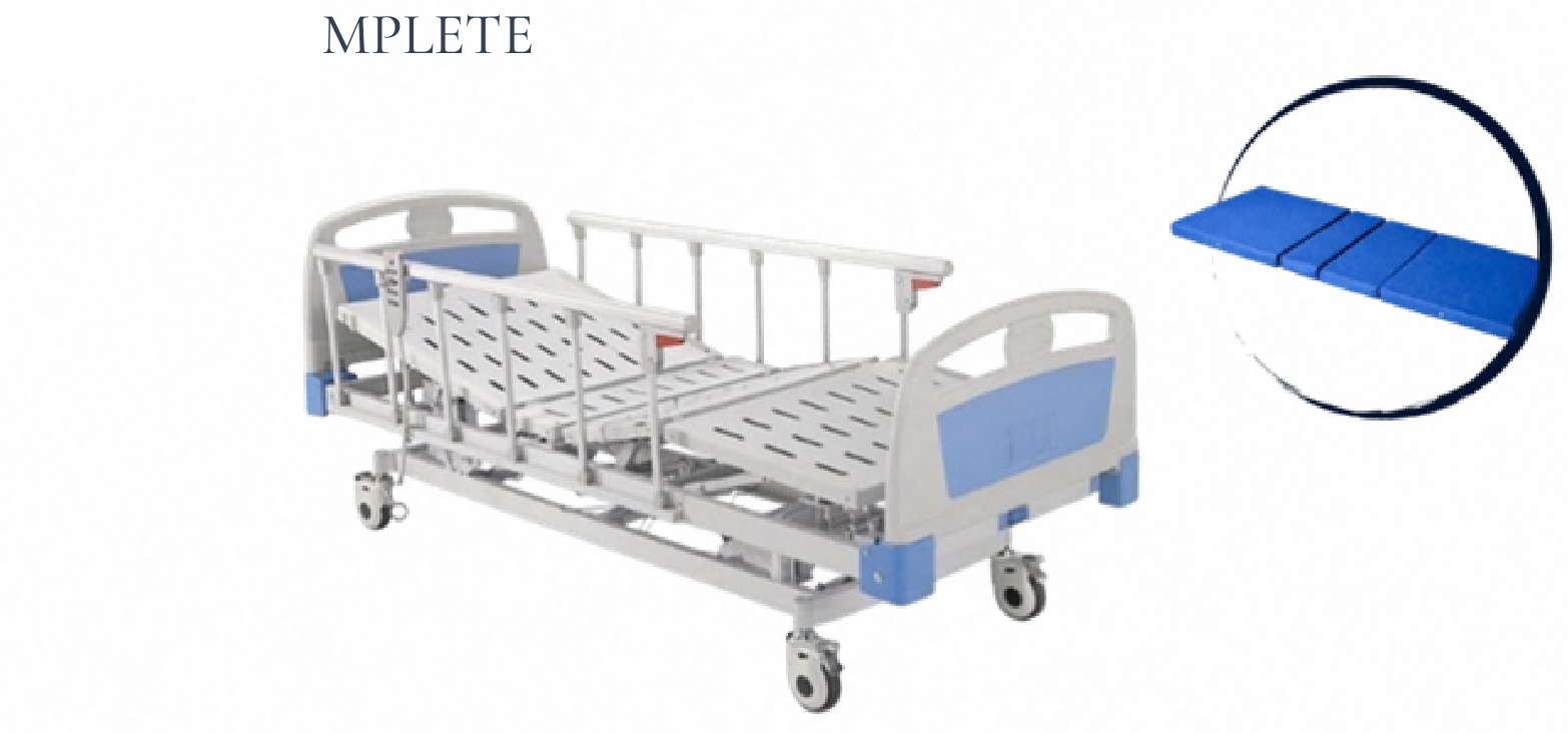 Electric ICU Bed 3 Function (ABS Panel & Collapsible Side Railing) — Model AV-EI3C
